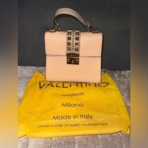 Valentino by Mario Valentino Cleo Palmellato Leather Top Handle Bag